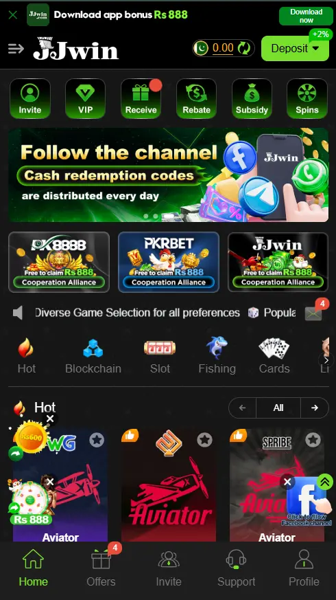 JJWin Game Latest Version Dashboard